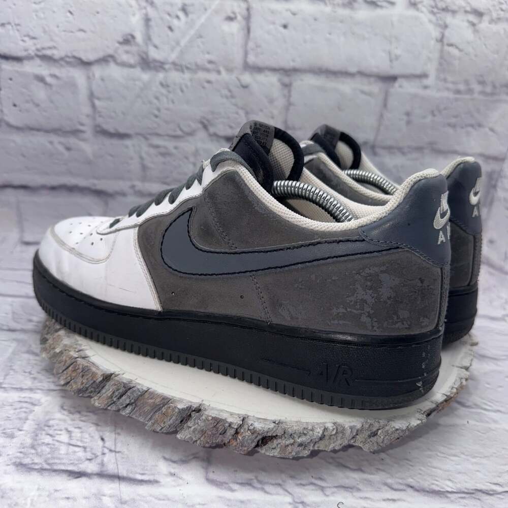 Nike Air Force 1 ‘07 White/Flint Grey-Cool Grey-Blk Mens Size 11 315122-103 - Picture 7 of 10